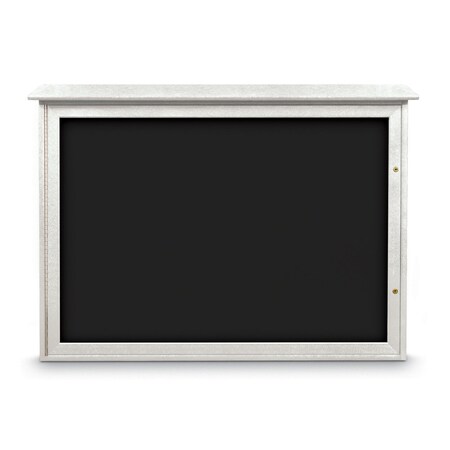 United Visual Products Outdoor Enclosed Combo Board, 72"x36", Bronze Frame/Wht Porc & Cinnabar UVCB7236ODBZ-WHTPORC-CINNABA